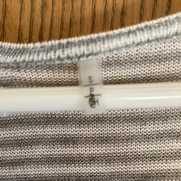 Tahari Striped High-low Top - Picture 4 of 8